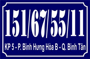 biển số nhà đẹp giá rẻ