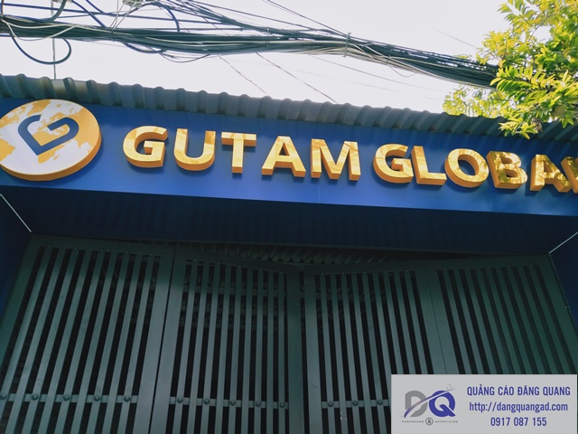 Thi công bảng quảng cáo alu cho công ty Gutam Global