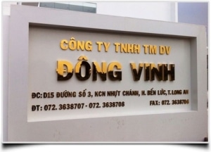 Biển hiệu công ty